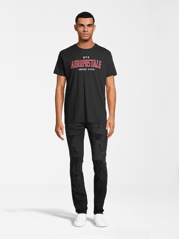 Regular Jeans de la AÉROPOSTALE pe negru