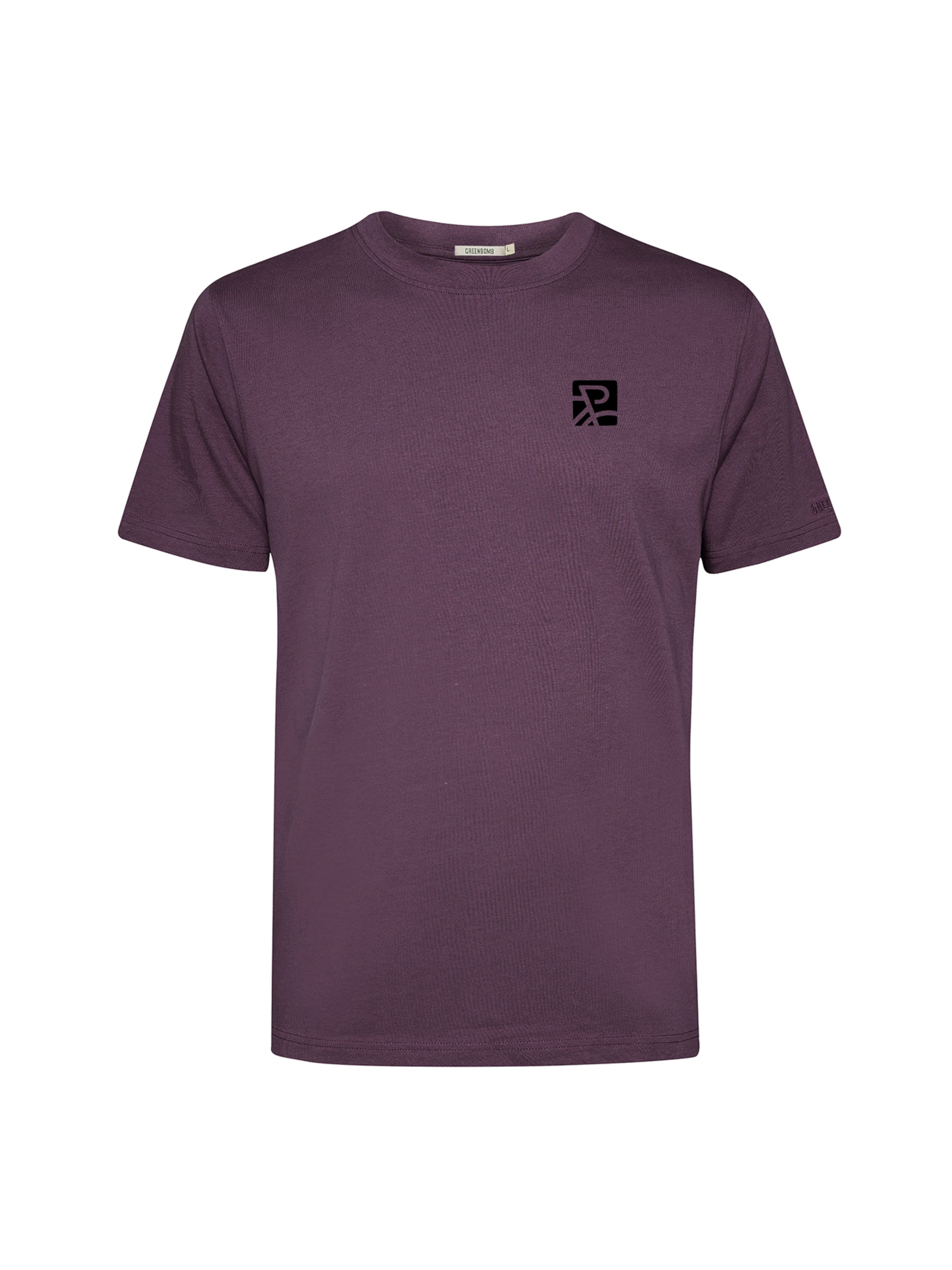 GREENBOMB Shirt ' Fusion Bike Square ' in Rood: voorkant