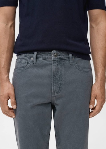 MANGO MAN Tapered Jeans 'Ben' in Grau
