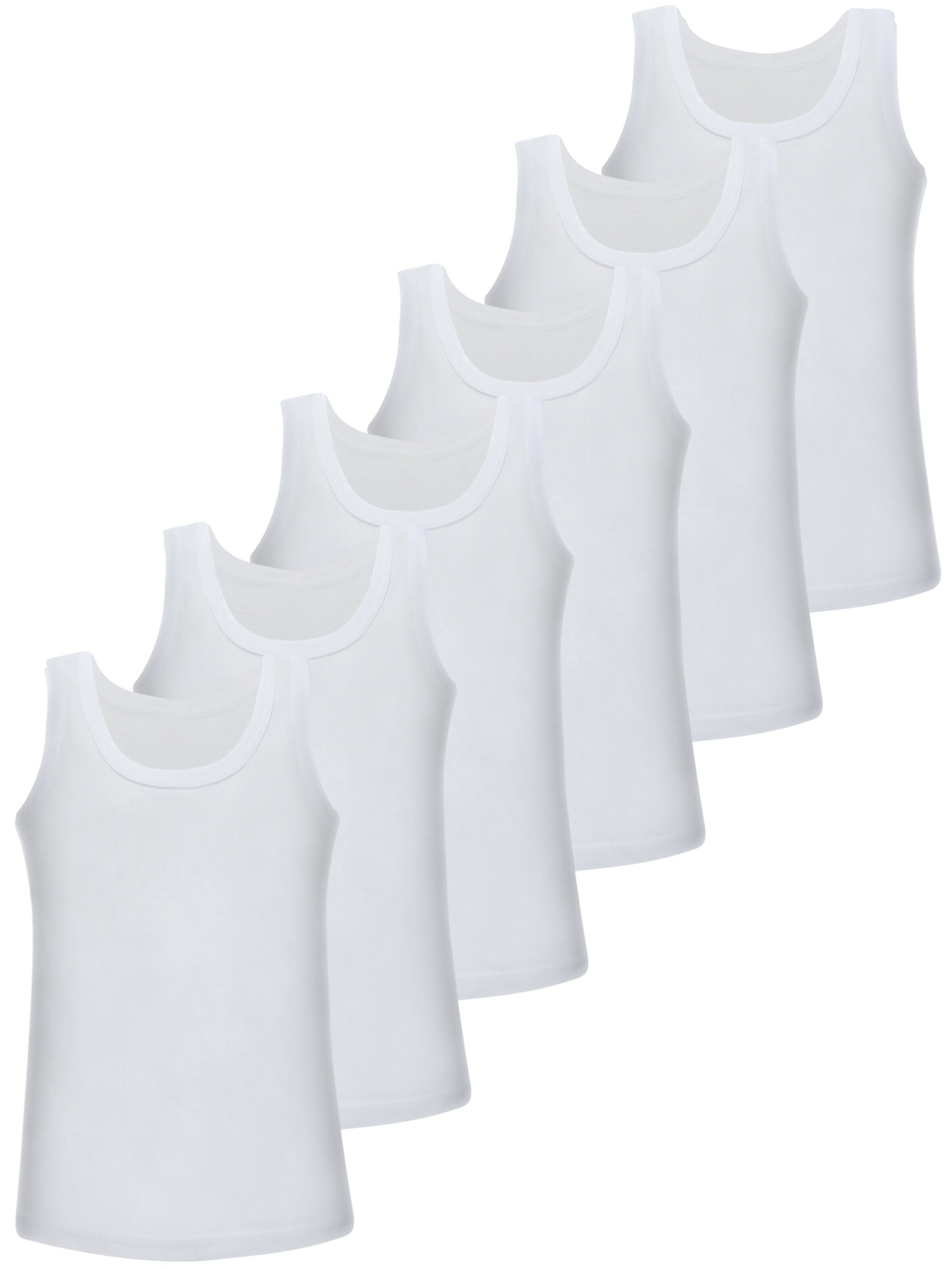LOREZA Undershirt 'Jungen Unterhemden Andre' in White: front