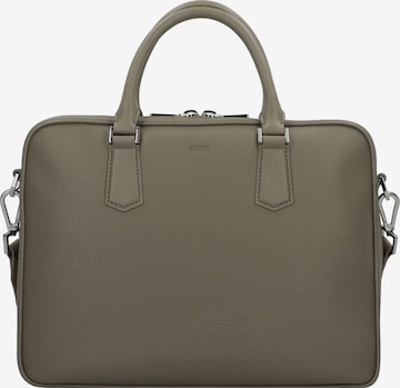 Borsa portadocumenti di BOSS in grigio: frontale