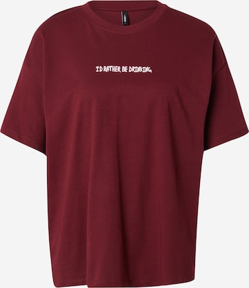 ONLY T-shirt i röd: framsida