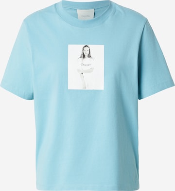 Calvin Klein Majica 'OBSESSION' | modra barva: sprednja stran