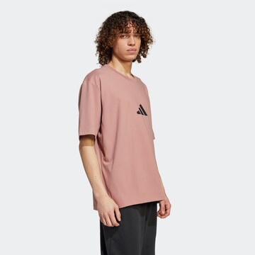 ADIDAS SPORTSWEAR - Camisa funcionais 'Z.N.E.' em vermelho