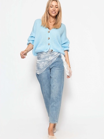 SASSYCLASSY Oversizestrickjacke‌‌‌‌‌‌‌ in Blau