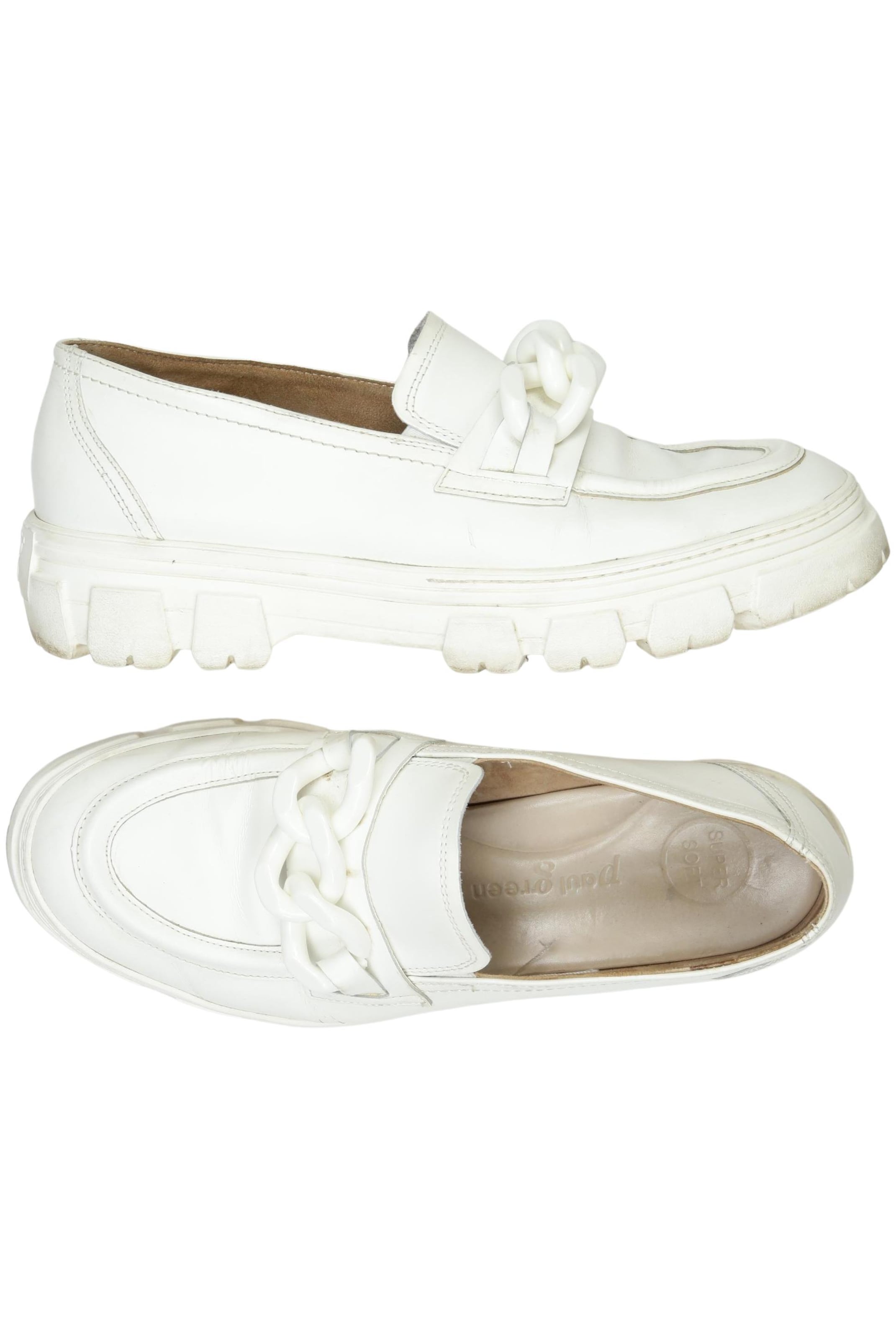 Paul Green Flats & Loafers in 39 in White: front