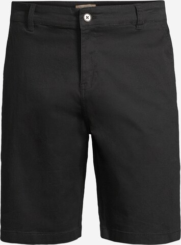 Regular Pantalon chino AÉROPOSTALE en noir : devant