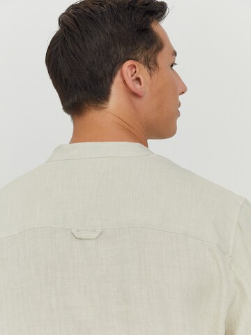 mazine Regular Fit Hemd ' Altona Linen Shirt ' in Beige