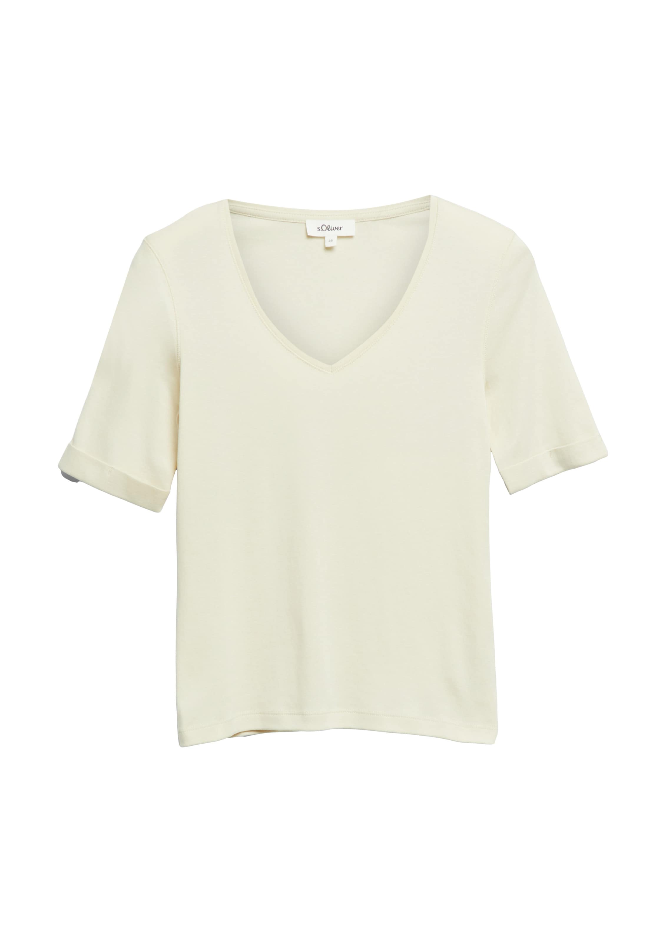 T-shirt s.Oliver en beige : devant