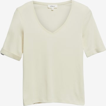 T-shirt s.Oliver en beige : devant