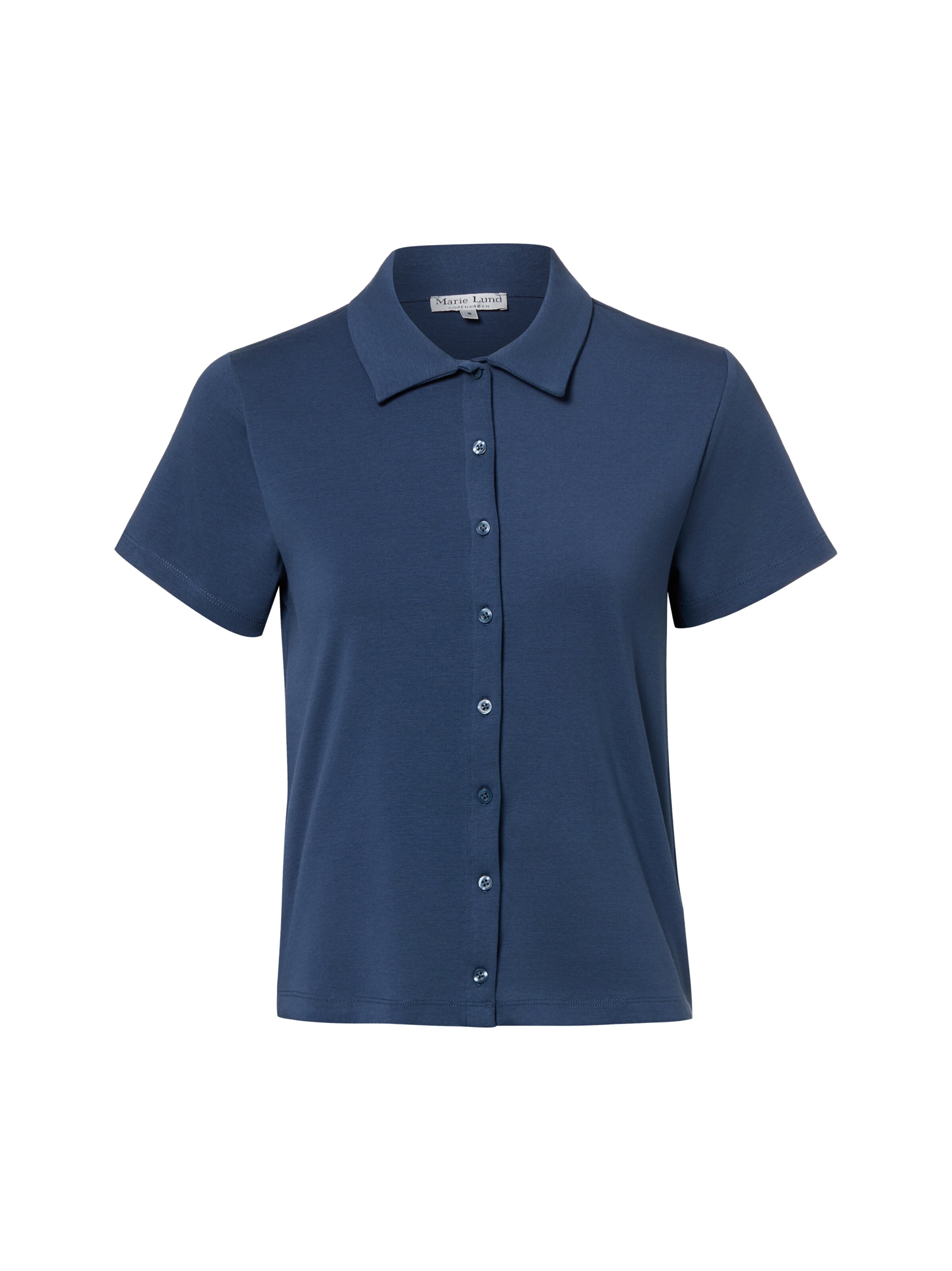 Marie Lund Bluse in Blau: Vorderseite