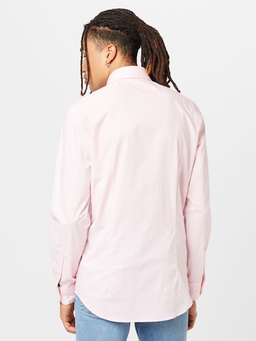 Tommy Hilfiger Tailored Slim Fit Skjorte i pink