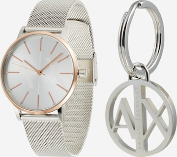 ARMANI EXCHANGE Uhr in Silber: predná strana