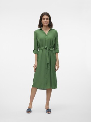 VERO MODA Shirt dress ' BUMPY ' in Green