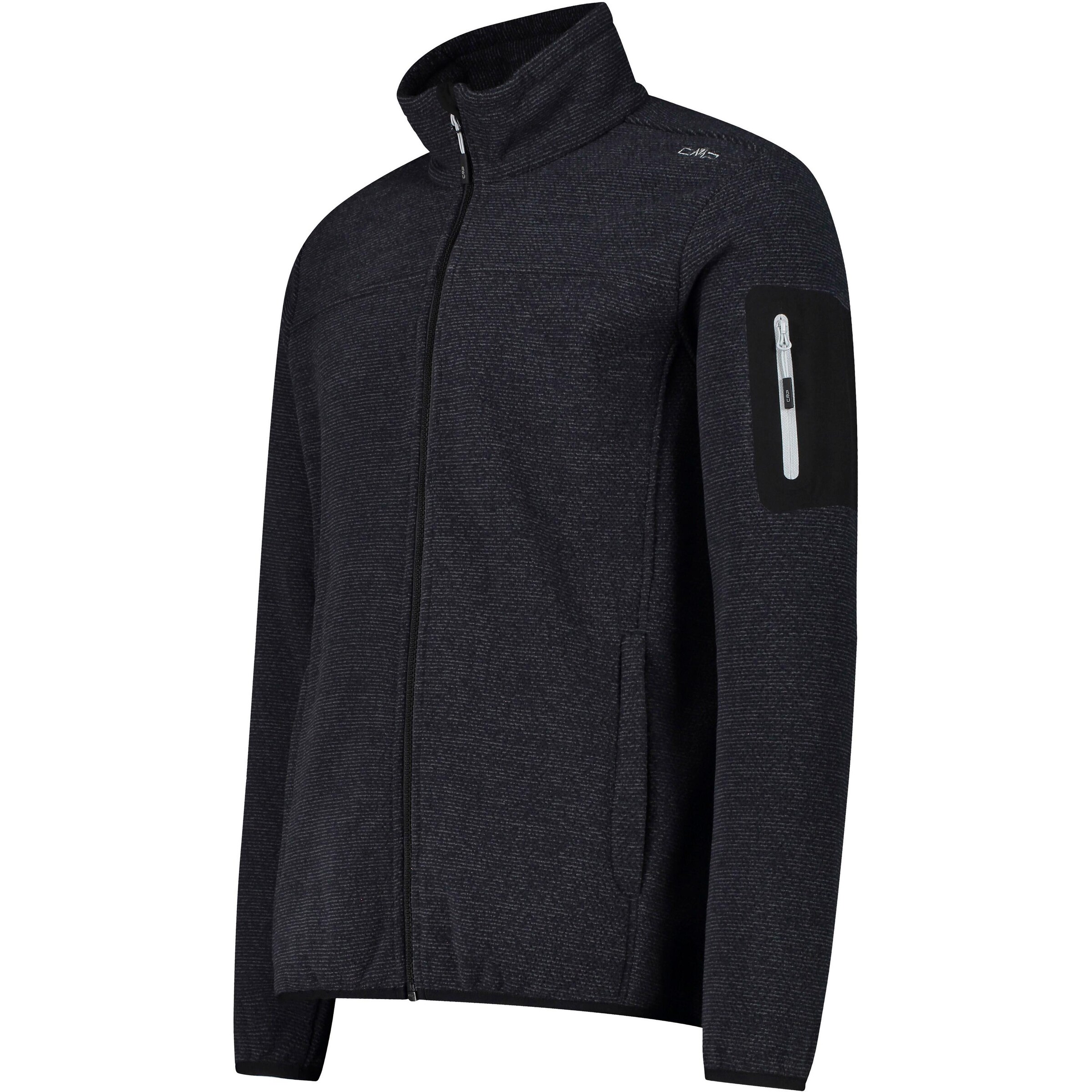 CMP Athletic Fleece Jacket in Black