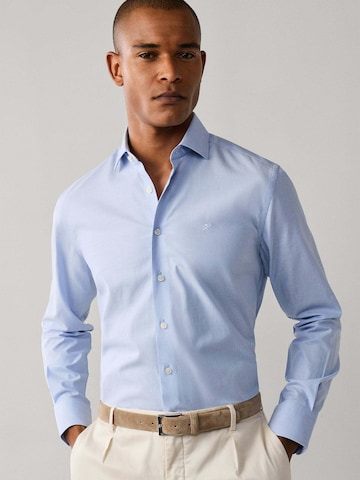 Hackett London Regular fit Overhemd in Blauw
