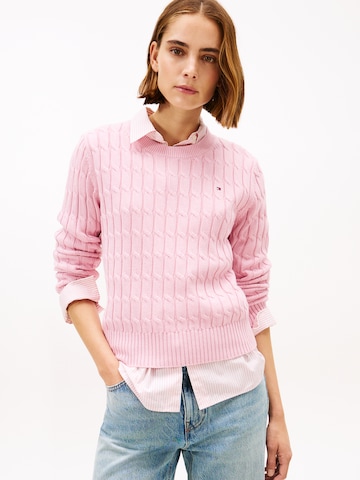 TOMMY HILFIGER Pullover in Pink: Vorderseite