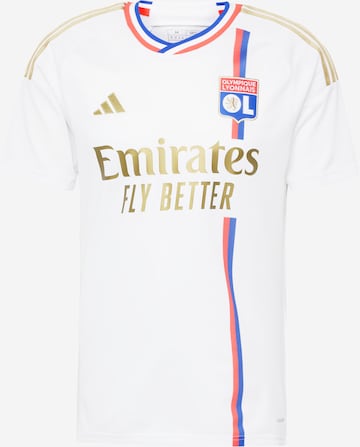 ADIDAS PERFORMANCE - Camiseta de fútbol 'Olympique Lyonnais 23/24 Home' en blanco: frente