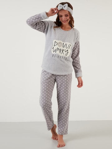 Pyjama 'Lela' LELA en gris : devant