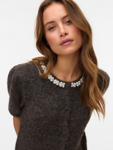 VERO MODA Knit cardigan 'VMOcean' in Brown