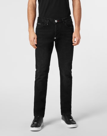 regular Jeans di Philipp Plein in nero: frontale