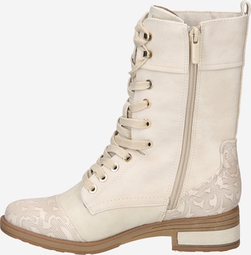 MUSTANG Lace-Up Ankle Boots in White
