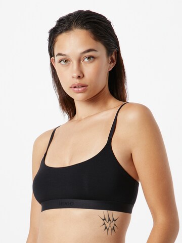 HUGO Bralette Bra in Black: front