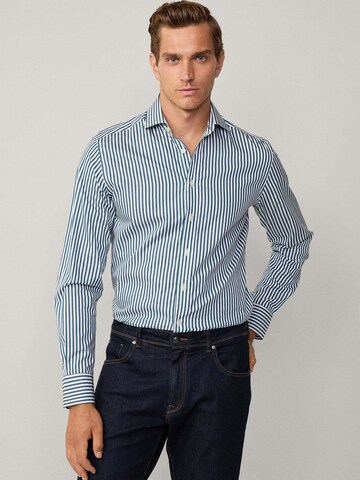 Hackett London Regular Fit Hemd in Grün: Vorderseite