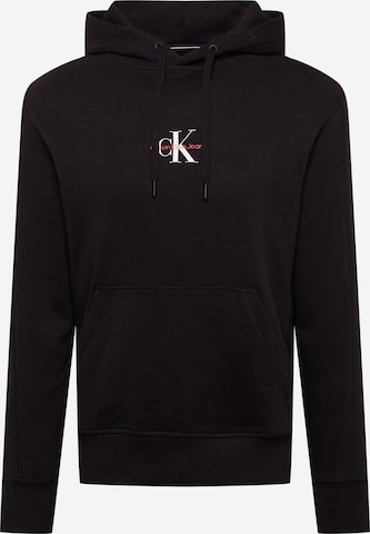 melns Calvin Klein Jeans Sportisks džemperis: no priekšpuses