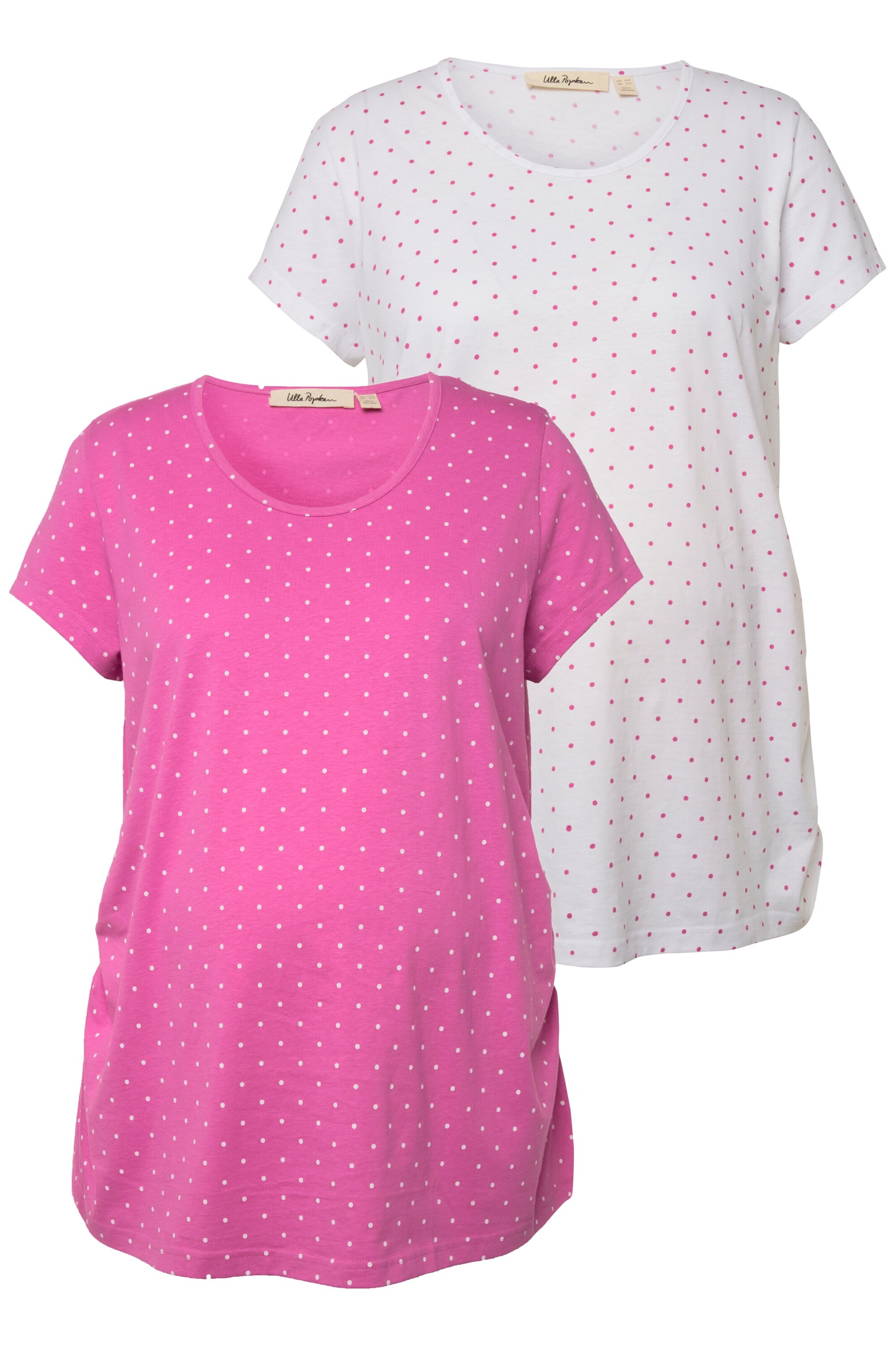 Ulla Popken Shirt in Roze: voorkant