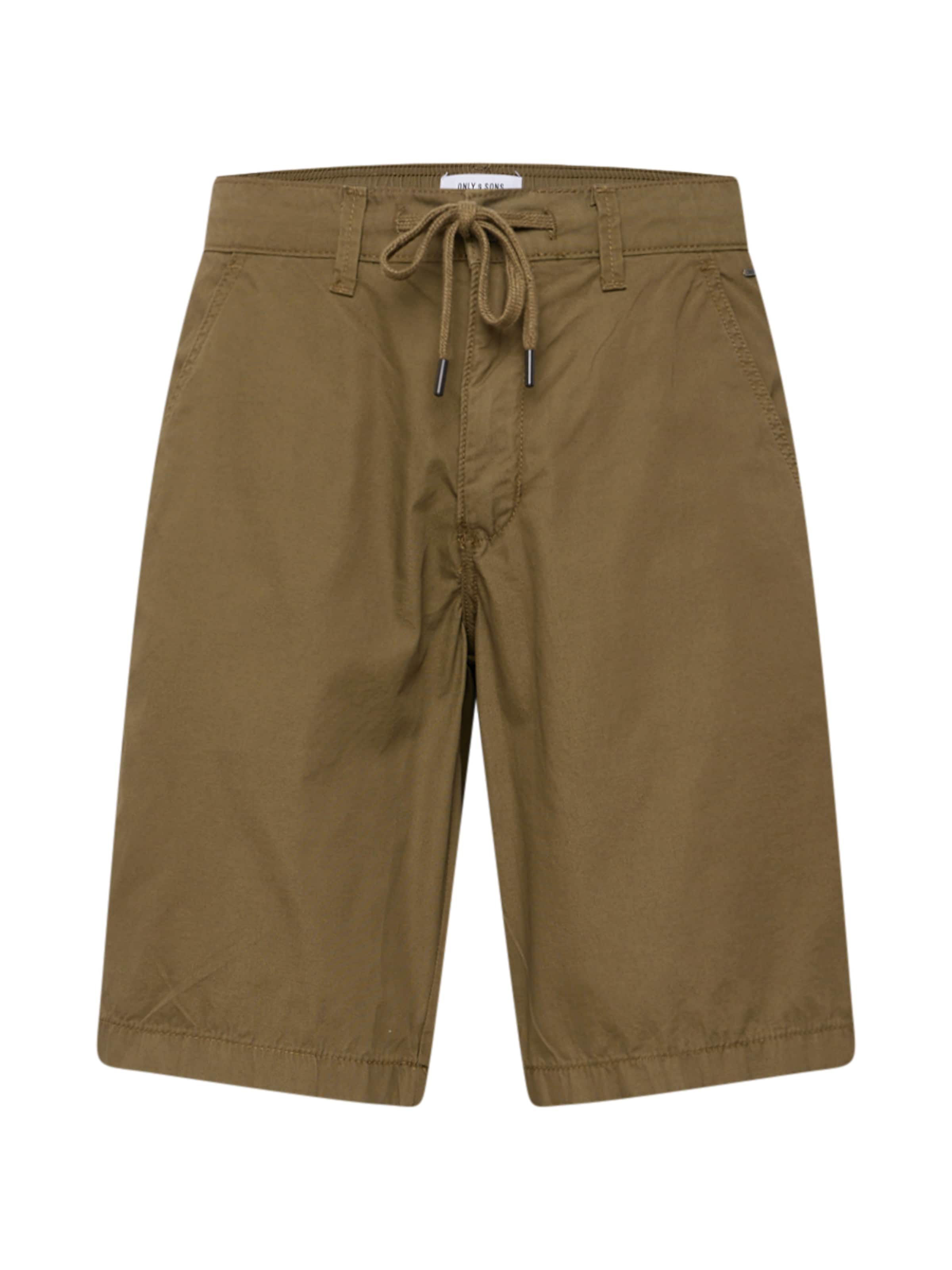 Only & Sons Regular Byxa 'ONSLOC' i grön: framsida