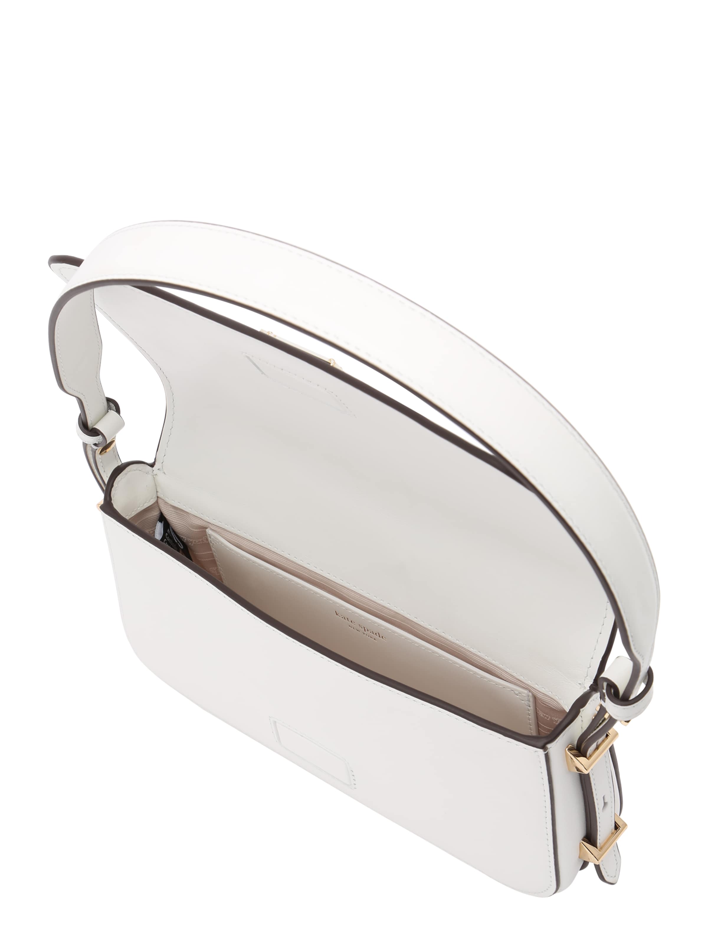 Borsa a spalla 'Liv Schultertasche Aus Glattem Leder' di Kate Spade in bianco