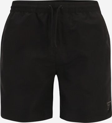 Pantaloncini da bagno di GUESS in nero: frontale