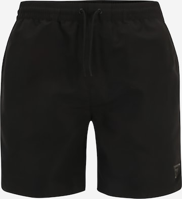 Shorts de bain GUESS en noir : devant