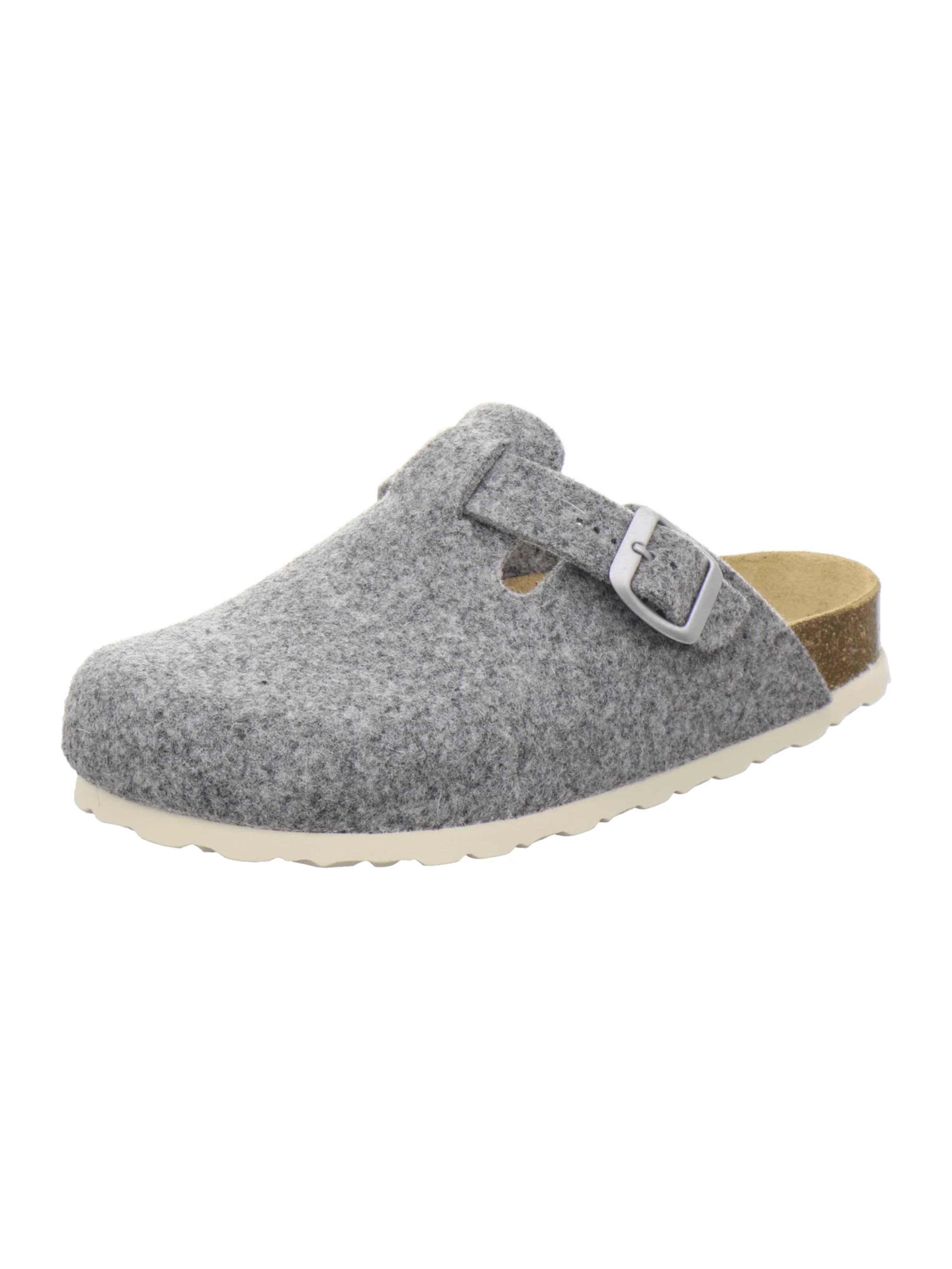 AFS-Schuhe - Zapatillas de casa 'Hausschuhe Damen Filz grau' en gris: frente