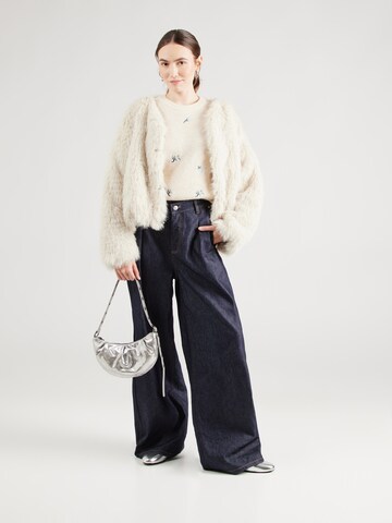 YAS Pullover 'YASFleur' in Beige