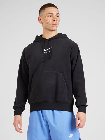 Nike Sportswear Majica 'AIR' | črna barva: sprednja stran