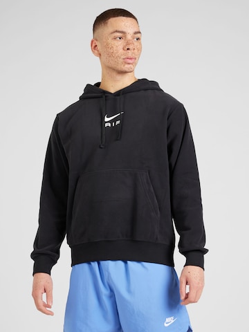 Nike Sportswear Sweatshirt 'AIR' in Schwarz: predná strana