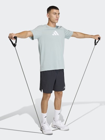 zaļš ADIDAS PERFORMANCE Sporta krekls