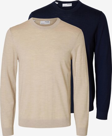 SELECTED Sweater 'Tray' in Mixed colors: front