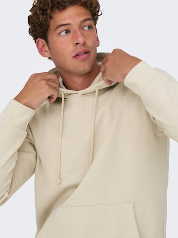 Only & Sons Sweatshirt in Beige