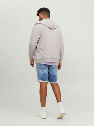 Jack & Jones Plus Sweatjakke 'Air' i lilla