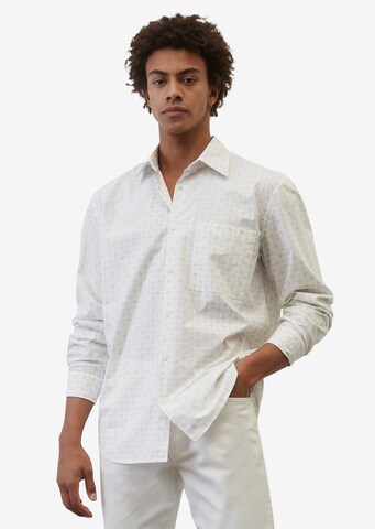 Marc O'Polo Regular fit Overhemd in Wit: voorkant