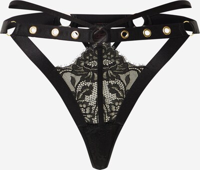 Hunkemöller String 'Sadie' en noir, Vue avec produit