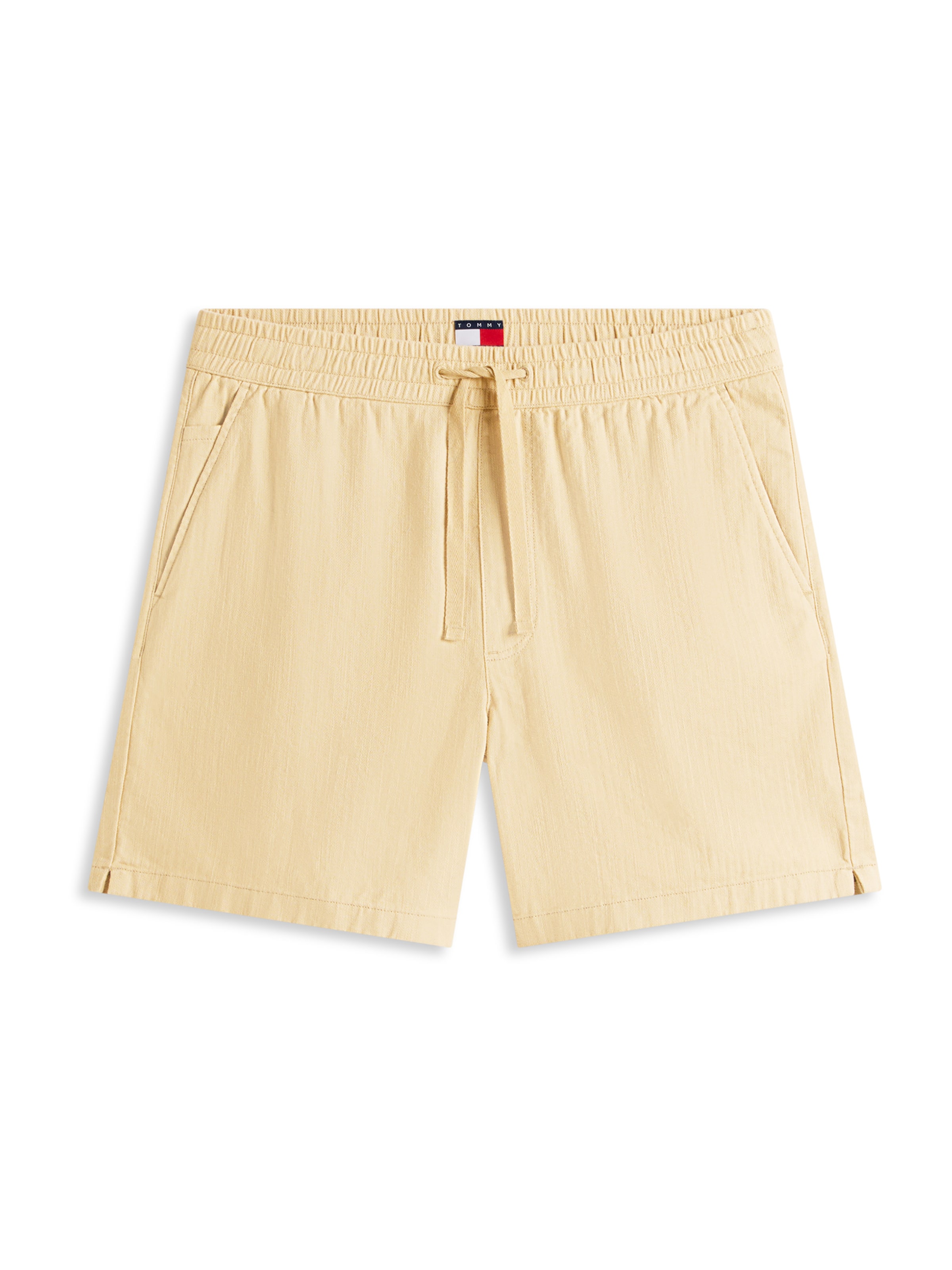 Tommy Jeans Trousers in Beige: front