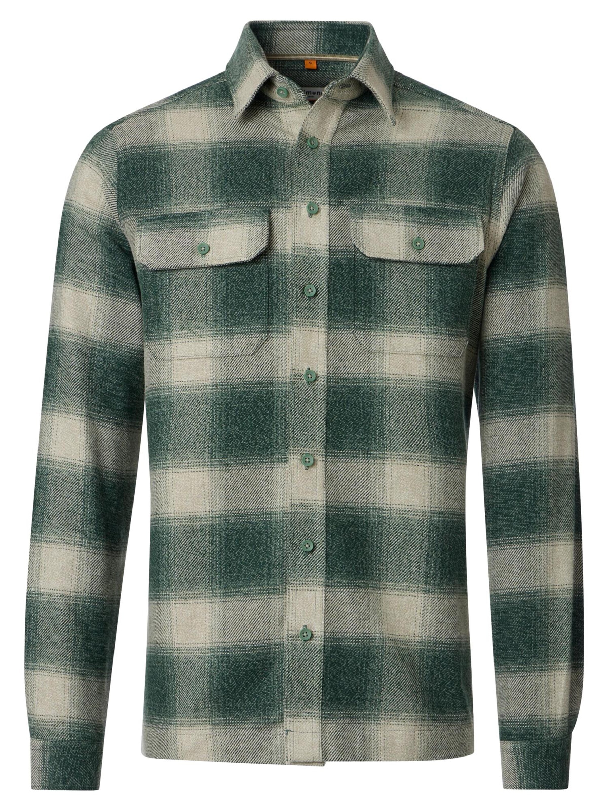 redmond Regular fit Button Up Shirt 'Basic' in Green: front
