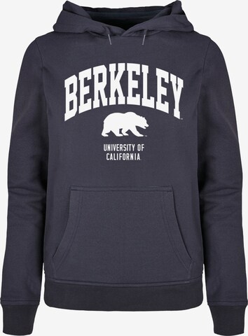 Felpa 'Berkeley University - Bear' di Merchcode in blu: frontale