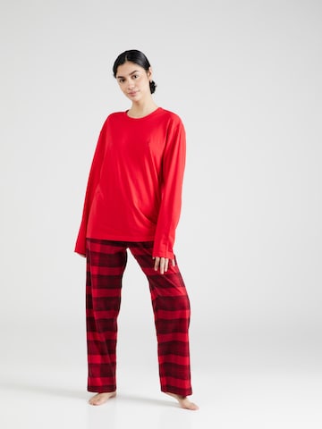 Calvin Klein Underwear Pižama | rdeča barva: sprednja stran