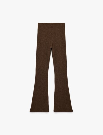 Koton Flared Hose in Braun