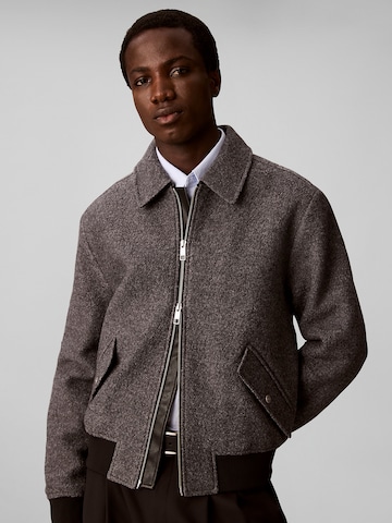 Calvin Klein Regular Tussenjas in Grijs: voorkant